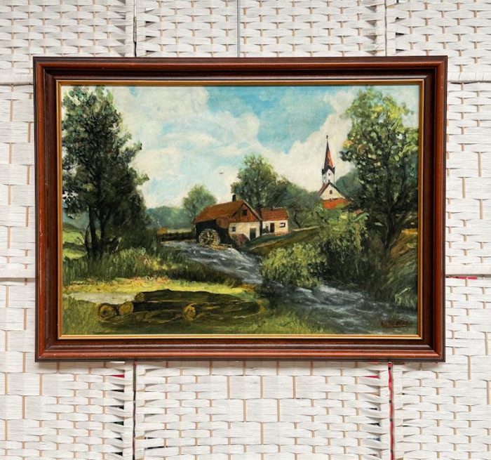 Vintage olieverf schilderij