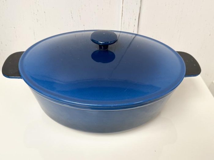 Gietijzeren braadpan blauw - Afbeelding 4