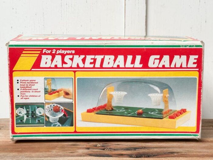 Vintage basketbal game voor 2 spelers