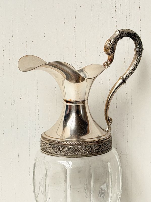 Vintage "Vecchia Romagna" design wijn schenkkan verzilverd uit 1950 - Afbeelding 5