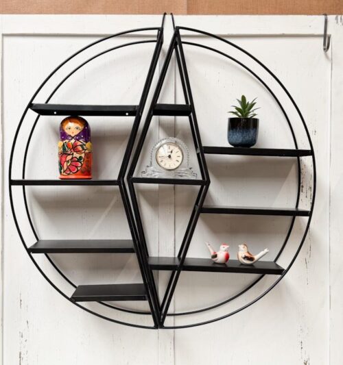 Wandrek woondecoratie 2 delig metaal